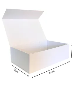 Caja Magnética 40x30x10 Blanco Sin Manilla