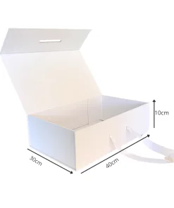 Caja Magnética 40x30x10 Blanco Con Manilla