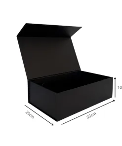 Caja Magnética 33x20x10 Negro Sin Manilla