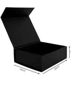 Caja Magnética 40x30x10 Negro Sin Manilla