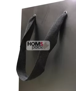 Alternative view of Bolsa De Papel Lujo "14X40X8" Negra  (1 Botella)