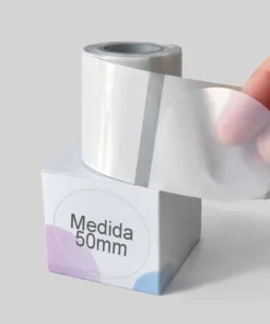 Rollo 120 Stickers Transparentes Redondos 50mm