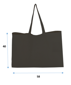 bolsa algodon 58.40I negra