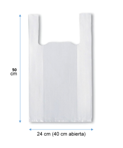 bolsa camiseta 40.50 blanca