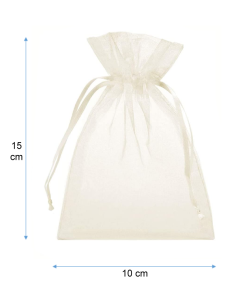 bolsa organza blanca 10X15 1
