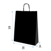 bolsa papel 14.20.8 negromanilla negra