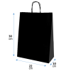 bolsa papel 22.30.10.NEGRO manilla negra