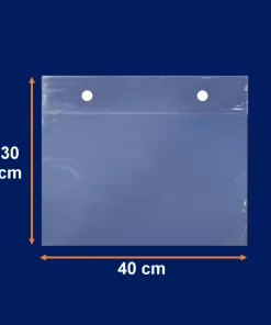 "40X30" Bolsa PVC Con Broche