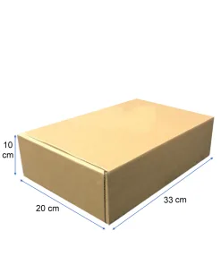 Caja de Cartón Autoarmable Kraft "33X20X10"  Premium 2,5 Kgs Max