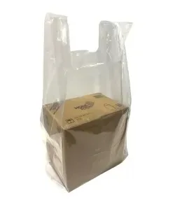 BOLSA CAMISETA GRUESA TRANSPARENTE