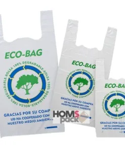 BOLSAS CAMISETA ECOLÓGICAS COMPOSTABLES