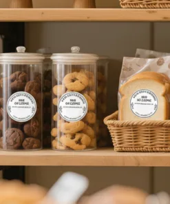 Alternative view of Rollo 120 Stickers Redondos Blancos 50mm