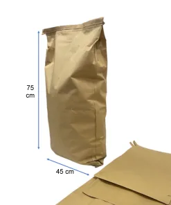 Saco Carbón/Tierra 45x75 kraft. Imprimible
